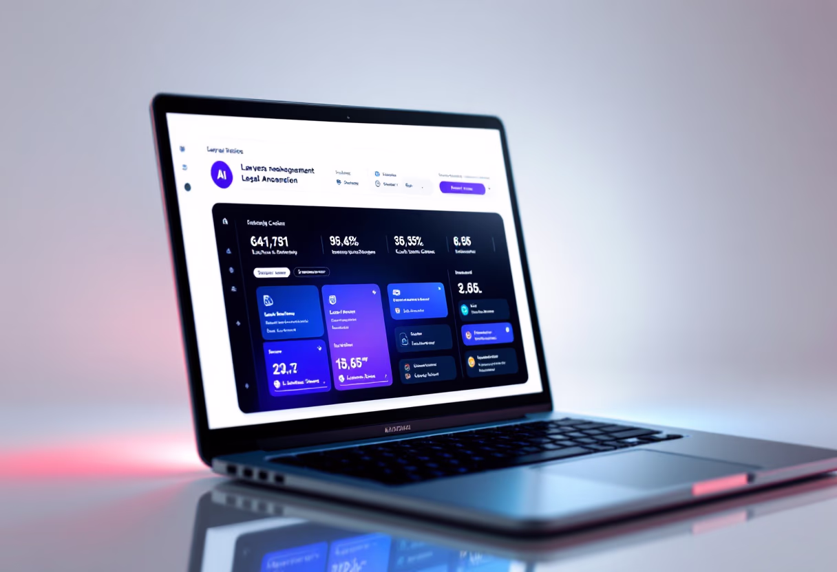 [interface] image of a laptop with software interface